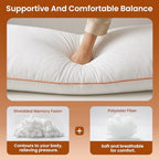 ZonLi Spill and Stain Repellent Body Pillow for Adult Side Sleepers, White - Image 7
