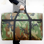 Camouflage Heavy Duty Moving Bags with Zippers, Waterproof 600D Oxford Cloth Storage Bag for Clothes Comforters Bedding, Extra Large Reusable Moving Totes with Reinforced Handles (X-Large) - Image 6