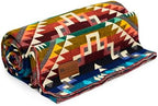 QISU Wool Blanket Throw | Large, Beautiful, Warm, Handmade in Ecuador by Local Artisans |94″ x 78″|Ultra-Soft, Hypoallergenic & Breathable (Rainbow) by QISU