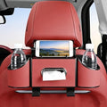 Back Seat Car Organizer, Nappa Leather Seat Organizer with Cup Holders by Unknown
