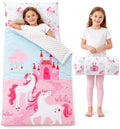 Unicorn Nap Mat for Toddlers Girls, Kids Sleeping Bag by BunnikinsClover