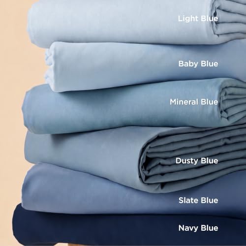 Bedsure Cal King Duvet Cover, Double Brushed Bedding Set, Dusty Blue, 3Pcs - Image 6