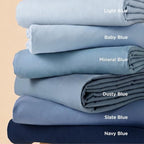 Bedsure Duvet Cover King Size, 3Pcs Double Brushed Bedding Set, Dusty Blue - Image 6
