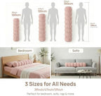 Pat. Pend. Body Pillow for Adults, 47 Inch, Soft Pastel Pink - Image 3