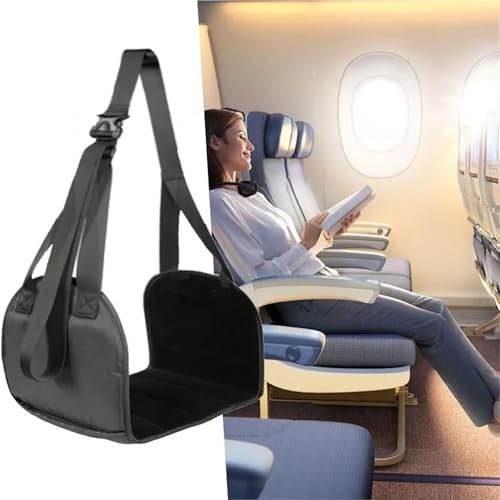 Airplane Foot Hammock 2Pcs Airplane Foot Rest Sling Hammocks Lightweight Work Furniture Accessories Travel Pillows Flight Hand Luggage for Comfort by Unknown