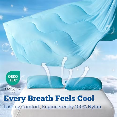 DOWNCOOL Cooling Comforter King Size, Cooling Blanket for Hot Sleeper - Image 3