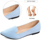 SAILING LU Women's Pointy Toe Ballets Flats PU Leather - Image 4