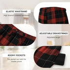 BAMBOO COOL Men's Pajama Bottoms Plaid Pajamas Pants Soft Lounge Woven Pj - Image 3