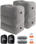 Inflatable Travel Foot Rest Pillow,Kids Airplane Bed,Adjustable Height Flight Pillow,Travel Essentials for Airplane,Office,Home,Trains,Cars by JEFDIEE