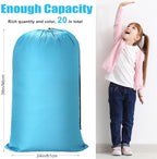 Nuogo 20 Pcs Large Laundry Bags Bulk, 38 x 24 Inch, Black, Blue, Pink - Image 2