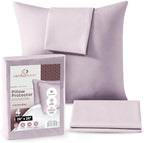 CIRCLESHOME European Pillow Protectors - 100% Cotton Breathable Pillowcases - 26 X 26 Square Pillowcases - Protects Pillows from Dirt, Dust and Debris (European- 4 Pack- 26x26) by CirclesHome