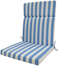 Outdoor Indoor Water Resistant Seat Cushion Backrest Back Deep Chair Cushion for Patio, Lawn, Camping, Beach, Picnic, Travel, Office, Sofa, Chair by Gujuja
