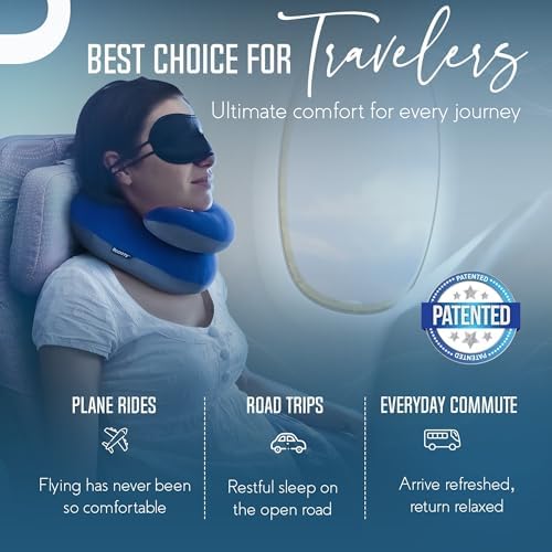 BCOZZY Travel Neck Pillow 2-Pack – XL Gray & XL Black – Patented Chin & Neck Support for Airplane, Car & Train Travel - Image 5