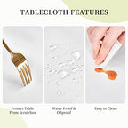 Cute Colorful Animal Paw Pads Print 3PCS Picnic Table Cover - Image 5