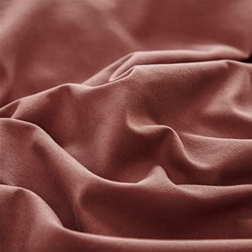 Luxlovery Brick Red Comforter Set Full Dark Rust Bedding Comforter Set Full Solid Blackish Red Soft Breathable Blanket Quilts 3 Piece Bedding Set Women Men Adults Teens - Image 6