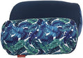 Bookishbunny 2pcs Micro Bead Microbead Roll Pillow Cushion for Bed Back Neck Head Body Support, 13" x 7", Various Designs (Navy+Feather) by Bookishbunny