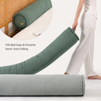 Corduroy Body Pillow, Round Bolster Cylinder Pillow for Adults, Soft Long Support Pillow for Bed & Sofa, Removable Washable Cover,59 x 7.87 Inches,Peacock Blue - Image 5