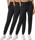 3 Pack Women's Joggers Sweatpants Lounge Pants Yoga Workout Pajama Pockets by RealEssentials