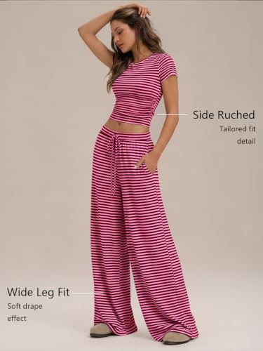 Trendy Queen Women's 2 Piece Matching Summer Lounge Set with Pockets - Image 3