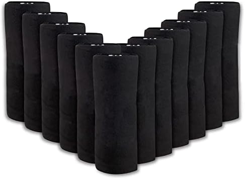 (24 Pack) Bulk Fleece 50x60 Throw Blankets for Wedding Favors, Homeless Women, Men, Homes, Bed, Sofa, Couch, Office, Pet Blankets, Travel | Soft Warm Lightweight Throw Blankets in Bulk (Black) - Image 3