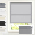 AOSKY No Drill Cordless Light Filtering Cellular Shade 47" W x 64" H Grey by AOSKY