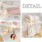 Simple Spring Comforter Full Size, Category A Maternal and Infant Grade Quilt Core - Healthy Warm Comfortable Comforter for Bedroom Living Room Bed Decor(C,200 * 230cm/79 * 91") - Image 3