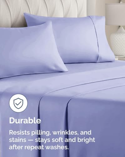 King Standard Pillow Cases - 6 Pack Pillowcase Covers, 20" x 36" - Lavender - Image 4