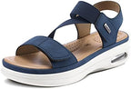 mysoft Women's Comfortable Walking Sandals Platform Wedge Ankle Strap by mysoft