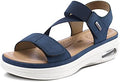 mysoft Women's Comfortable Walking Sandals Platform Wedge Ankle Strap by mysoft