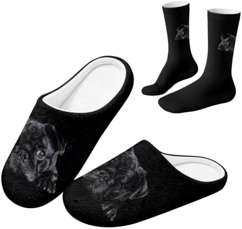 Jeiento Womens Fuzzy Slipper and Socks Winter Warm Gifts for Mom,Wam Cozy Indoor Socks Comfort Home Shoes by Jeiento