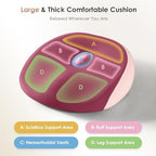 FLORICH Large Car Seat Cushion for Long Sitting, Ergonomic Memory Foam Driving Seat Cushion for Back & Sciatica Pain Relief, Non-Slip Washable Seat Cushion for Car, Driver, Office-Pink - Image 6