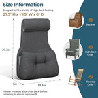 Shinnwa Adjustable Lumbar Support Pillow for Recliner with Headrest - Image 5
