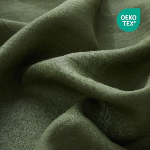 100% French Linen Pillowcase Set of 2, Breathable Envelope Closure Soft Linen Pillow Cover,Soft Luxury Hotel & Home Use, Gift - Image 4