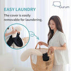 Hooded Travel Pillow – Natural Latex Neck Support with Privacy Hood, Side Pocket & Tencel Cover for Airplane & Long Flights | Gurum™ - Image 7