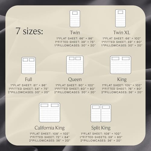 Twin Size Sheets Set, Cooling & Soft Deep Pocket Bed Sheets, 3PC - Image 4