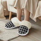 Cotton Slippers With Fluffy Edges House Slippers - Image 2