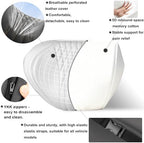 Car Neck Pillow, Memory Foam Headrest Support with Soft Nappa Leather-Feel Cover and Adjustable Strap for Driving, 2 Pack, Grey - Image 4