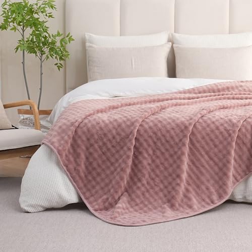 Waterproof Blanket for Pet Bed Couch Sofa Car, 60"x80", Dusty Pink - Image 2