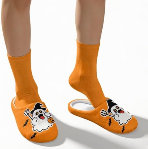 Christmas Slippers for Women Washable House Shoes with Cute Socks - Image 4