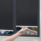 Blackout Roller Blinds Suction Cup Thermal Insulated Shades for Home & Office 100% Light Blocking Retractable Shade No Drill Easy Installation(28X68IN) - Image 7