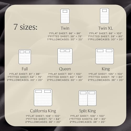 Twin Size Sheets Set, Cooling & Soft Deep Pocket Bed Sheets, 3PC - Image 4