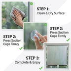 Blackout Blind Shade with Suction Cups, No Drill Roller Window Curtains - Image 7