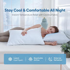 DOWNCOOL Cooling Pillows King Size Set of 2, Memory Foam Bed Pillows - Image 3