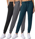 3 Pack Women's Joggers Sweatpants Lounge Pants Yoga Workout Pajama Pockets by RealEssentials