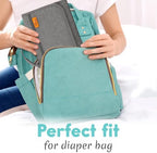 Kopi Baby Portable Diaper Changing Pad with Wipes Pocket, Modern Grey - Image 6