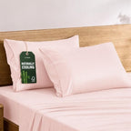 TOSMO Luxury Pillow Case Set of 2 - Cooling Viscose Derived from Bamboo - Oeko-TEX, Breathabl Silky Soft Pillow Cases with Envelope Closure (Queen / 20x30, Pale Pink) by Tosmo