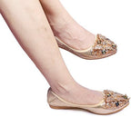 VYKF Womens Ballet Flats Foldable Rhinestone Pointed Toe Wedding Shoes Comfortable Slip on Flat Shoe - Image 2