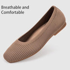 Frank Mully Women's Flats Square Toe Flats Comfortable Slip on Washable Ballet Flats Shoes for Women Dressy Work - Image 4