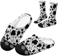 House Slipper and Socks Set for Women Warm Comfy Fuzzy Slipper with Crew Socks Plush Fuzzy Slippers for Indoor by Baxinh