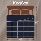 Utopia Bedding Comforter King Size, Duvet Insert, Navy, 90 x 102 Inches - Image 2